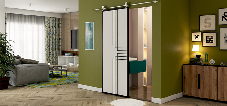 sliding bathroom door installation in Bonadelle Ranchos-Madera Ranchos